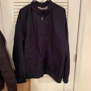 Ben Sherman Front Zipper Navy Bomber Jacket